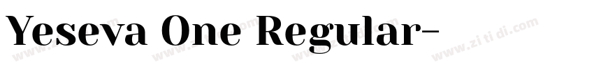Yeseva One Regular字体转换